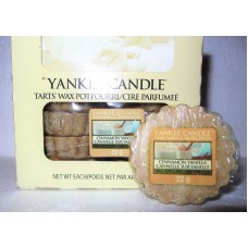 Box Lot of 24 Yankee Candle "CINNAMON VANILLA" ~ European ~Tarts Wax Melts    123311873758